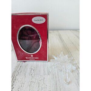 Waterford 2013 snowstar ornament enhancer 160053 Xmas tree annual